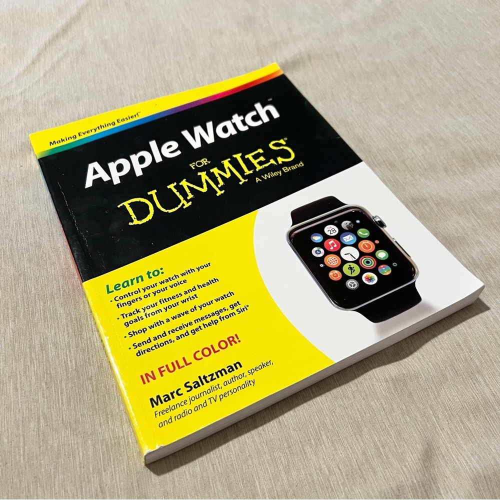 Apple Watch For Dummies Book Marc Saltzman Guide to Apple Watch Features & Setup